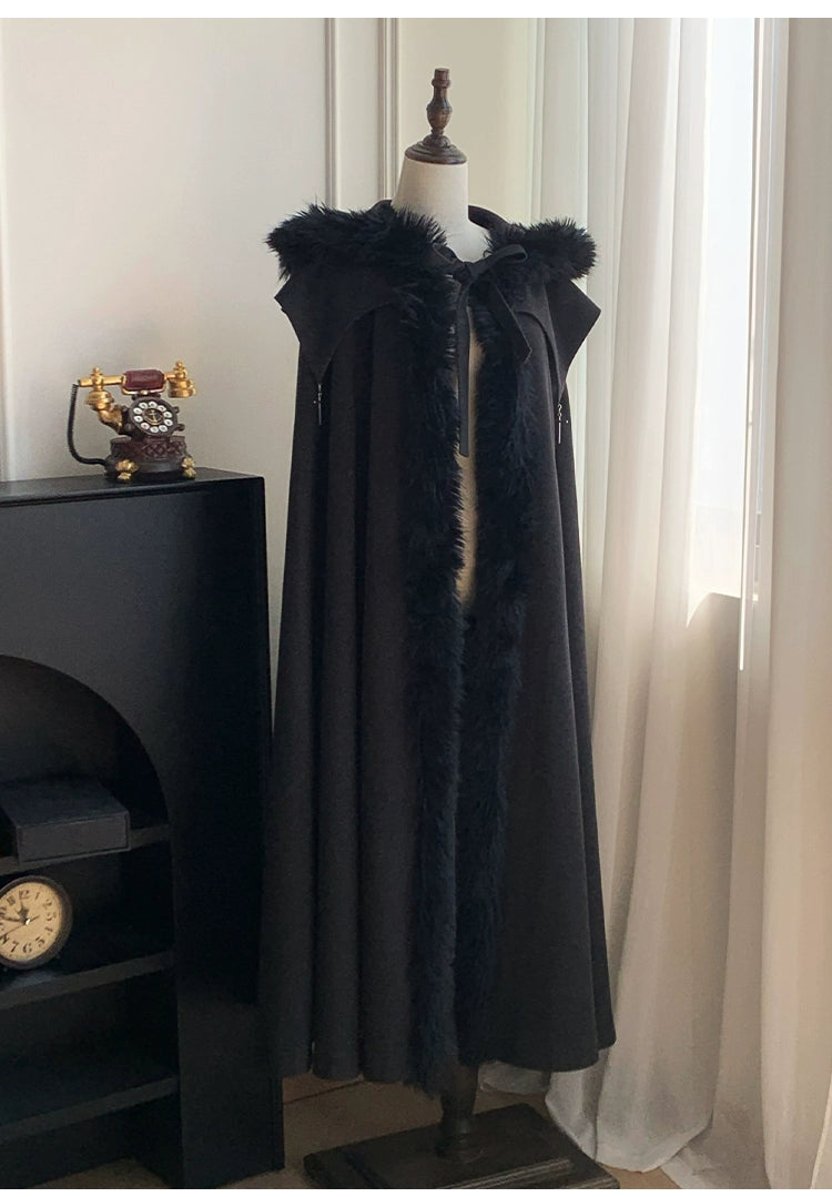 With PUJI - Letter and Poetry · Raven's Night Song - Gothic Lolita Black Cloak