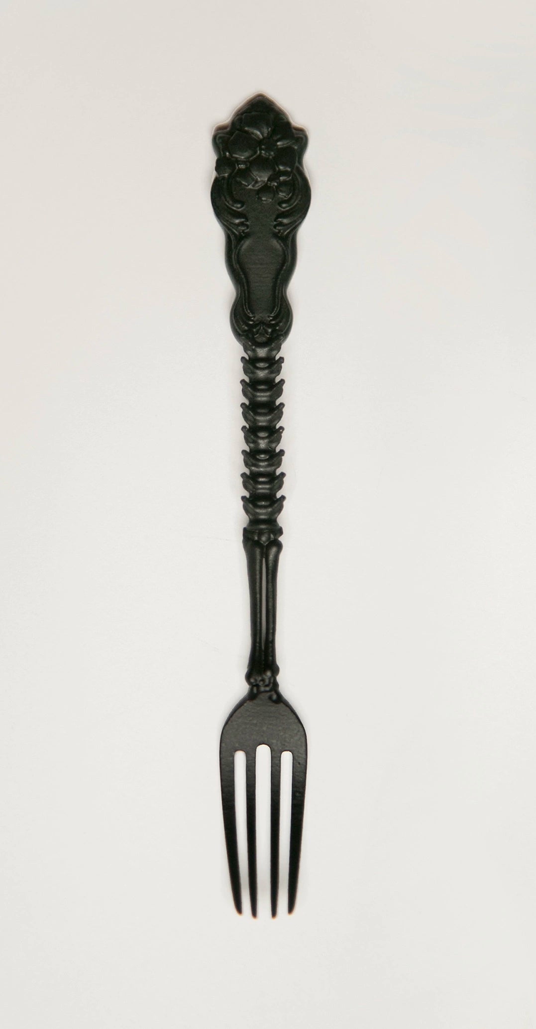 (BFM)MOU~Skeleton Strawberry Series Knife Fork Lolita Accessory black fork  
