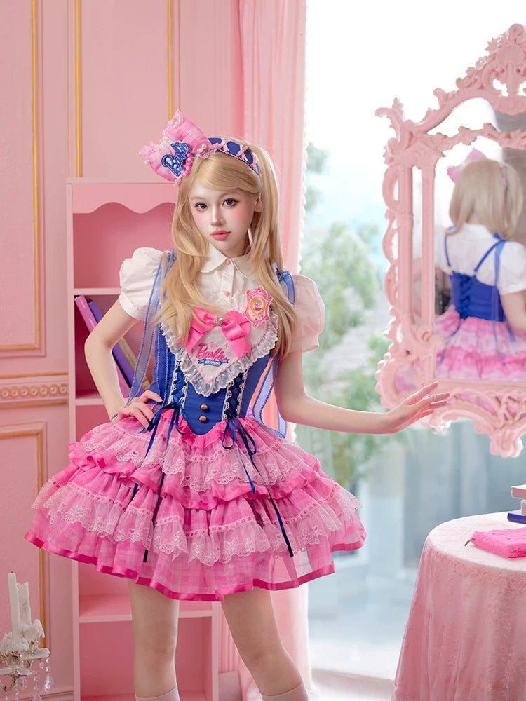 Silky Ballet - Cotton Sweet Lolita Blouse and Two-Size Crown Set 45915:867706