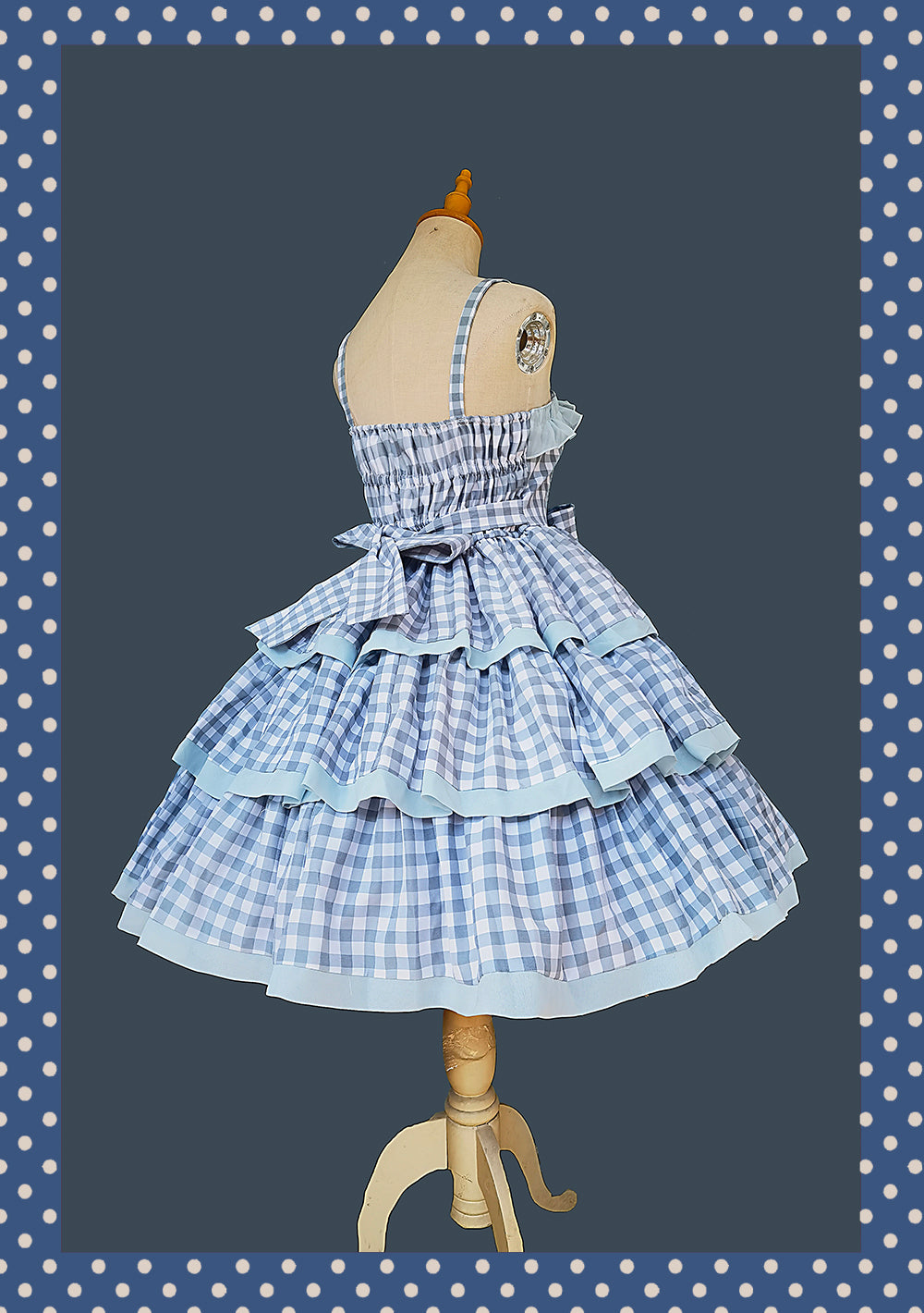 Infanta~Cloth Cat~Kawaii Lolita JSK Multi-Color Tiered Ruffles Dress 42774:753076