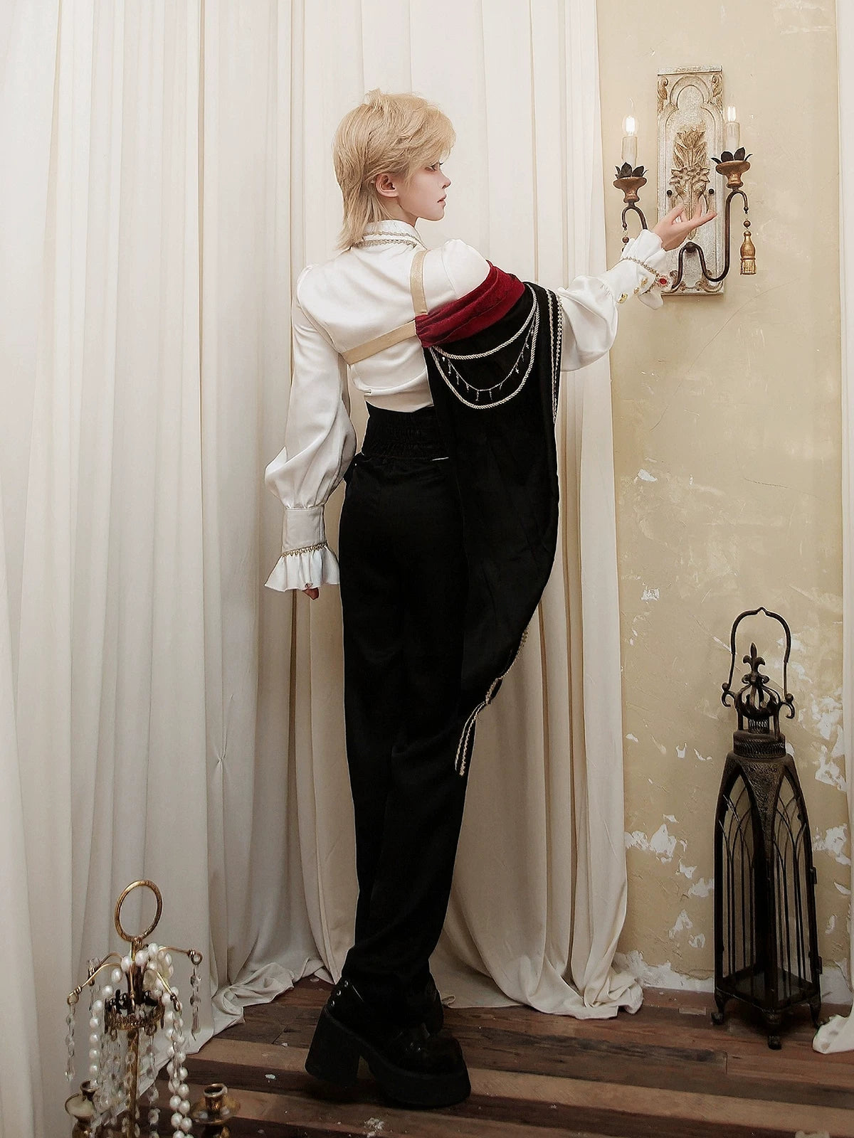 Oath Knight - Ouji Lolita Knight Prince Top & Pants Set 45898:867367