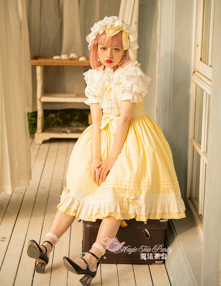 Magic Tea Party~Cute Lolita Jumper Skirt Multicolors JSK   