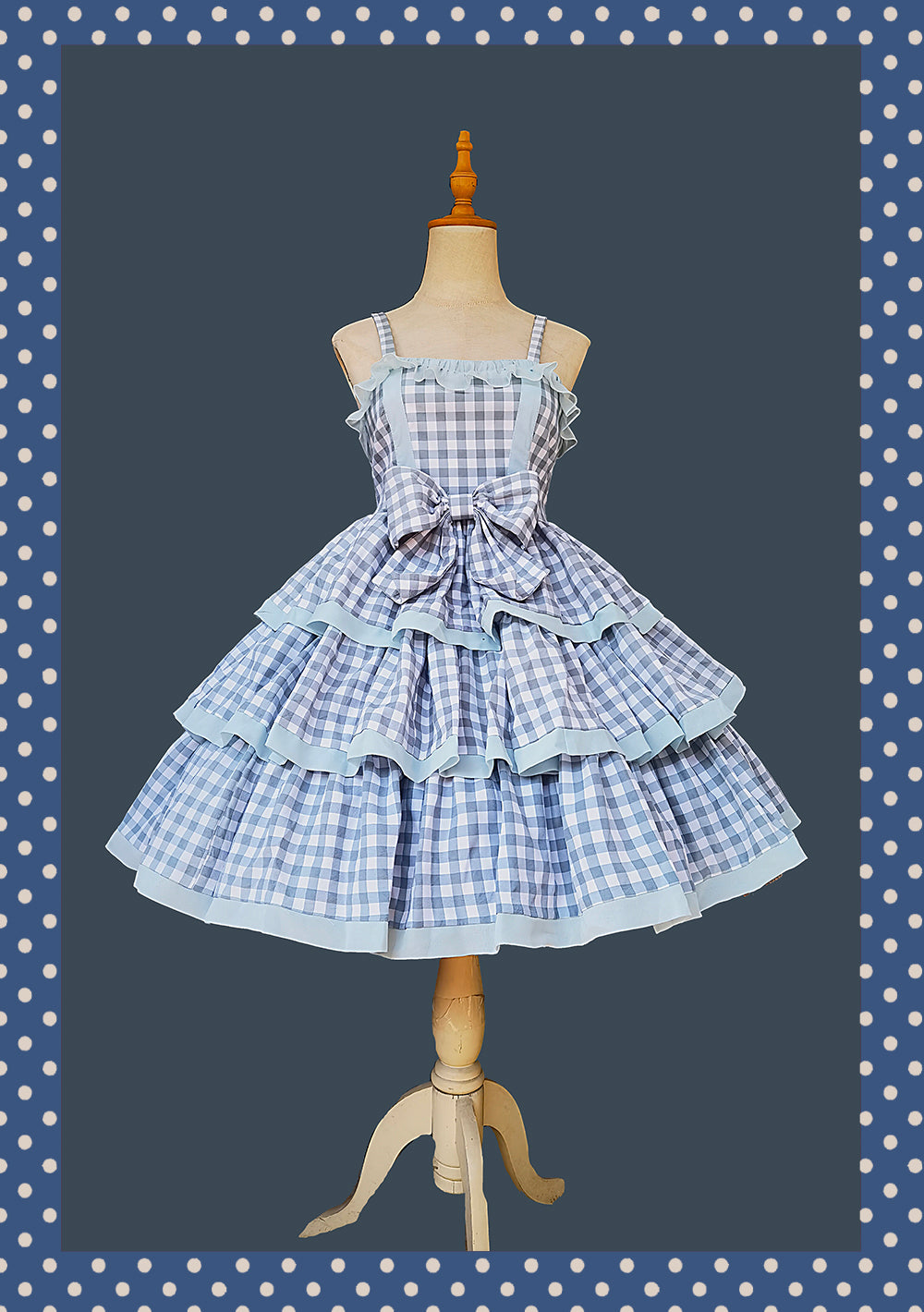 Infanta~Cloth Cat~Kawaii Lolita JSK Multi-Color Tiered Ruffles Dress 42774:753075