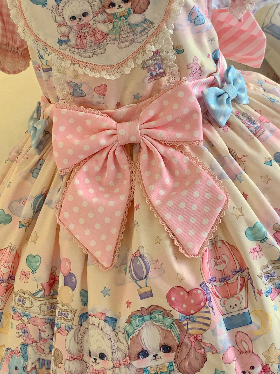 (Buyforme)DreamWhale~Puppy Parks~Sweet Lolita Kawaii Puppy Lolita Salopette 12228:725228