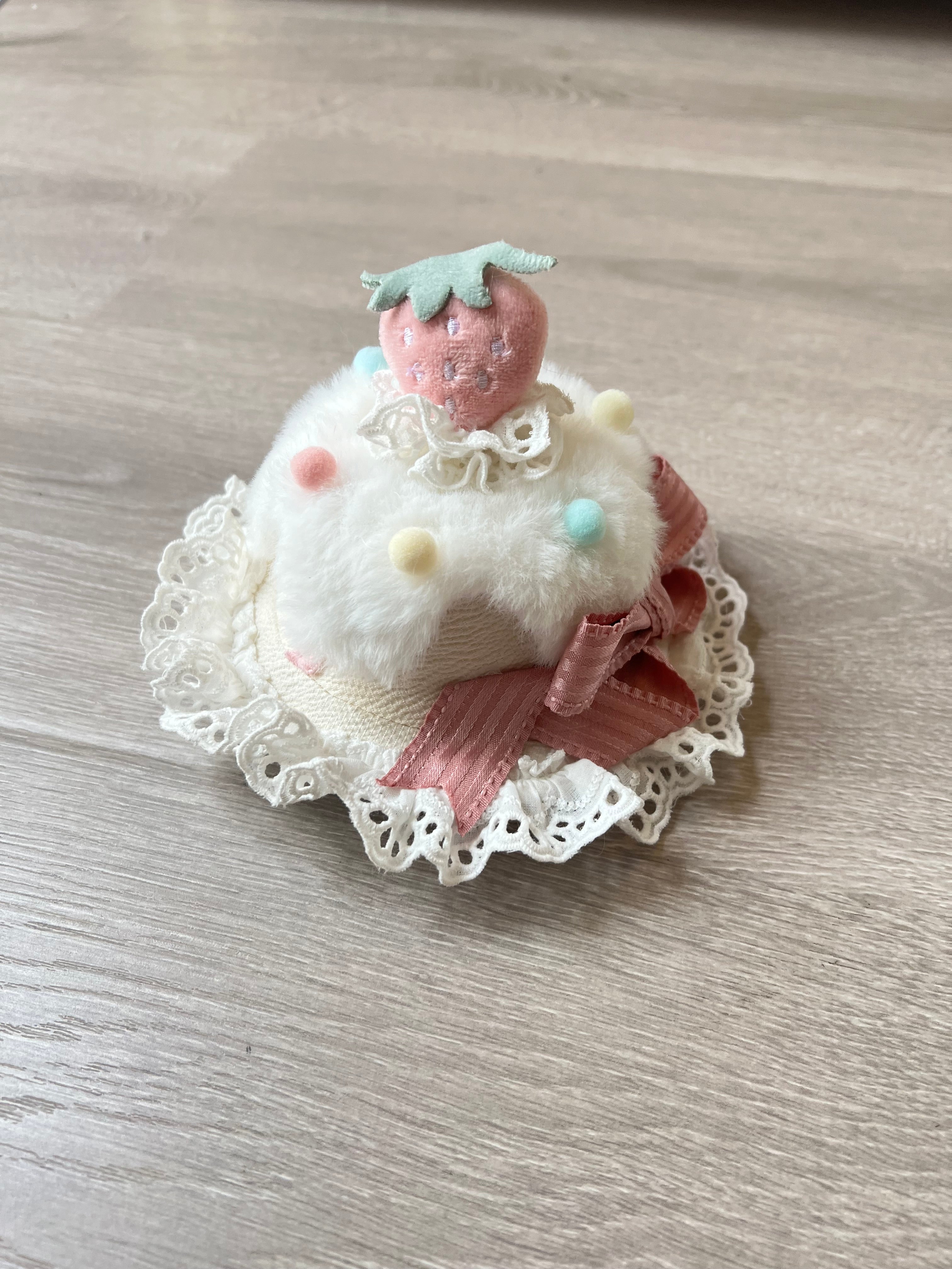 Mewroco - Decorative Cake - Sweet Lolita JSK Camisole Jumper Dress Cake Hat Only (One Size select M) S