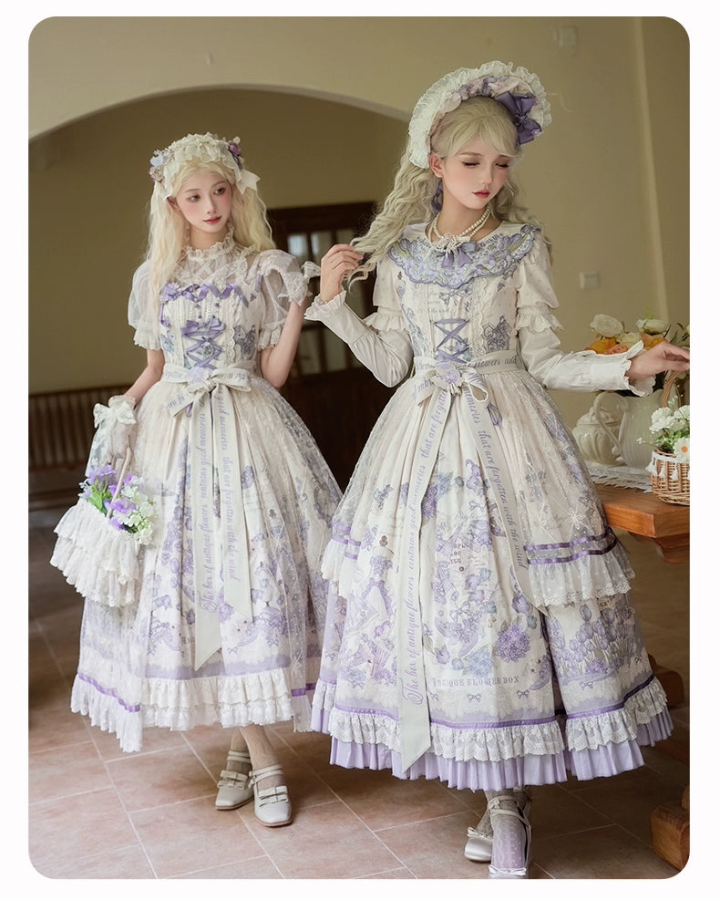 NanShengGe - Purple Memoirs - Plus Size Lolita Classic Dress Suit 43696:783285
