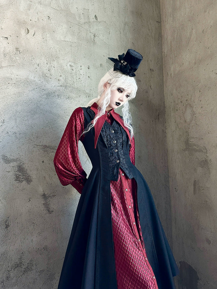 MILU ORIG~He/She is the Dragon~Ouji Lolita Shirt and Gothic Lolita Skirt Suit 42199:731764