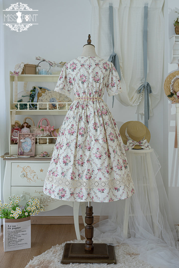 (Buyforme)Miss Point~Happy Summer Elegant Lolita Floral OP Dress   