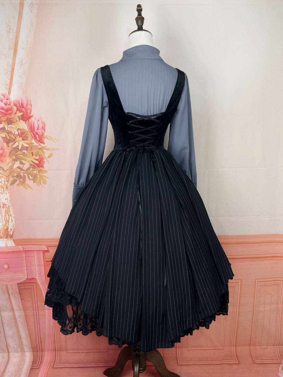 DMFS Lolita~Dreamland of Enchantment~Classic Lolita JSK Retro Bust-supporting Lolita Dress 41296:707996