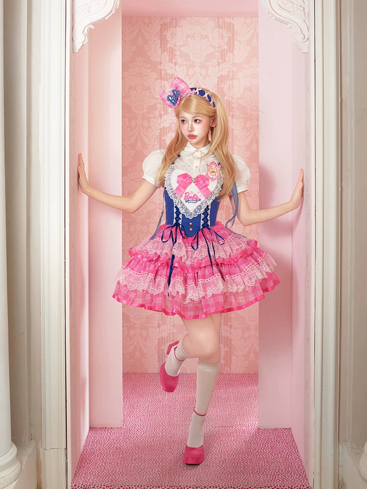 Silky Ballet - Cotton Sweet Lolita Blouse and Two-Size Crown Set 45915:867713