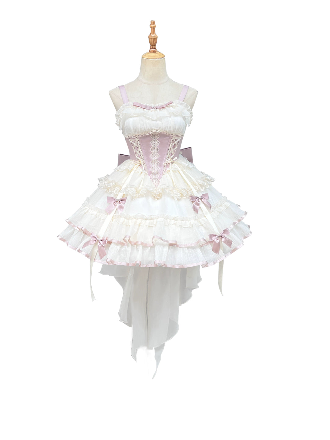 ZhiJinYuan~Time Waltz~Sweet Lolita Short Dress Ballet Style JSK S Sakura pink 