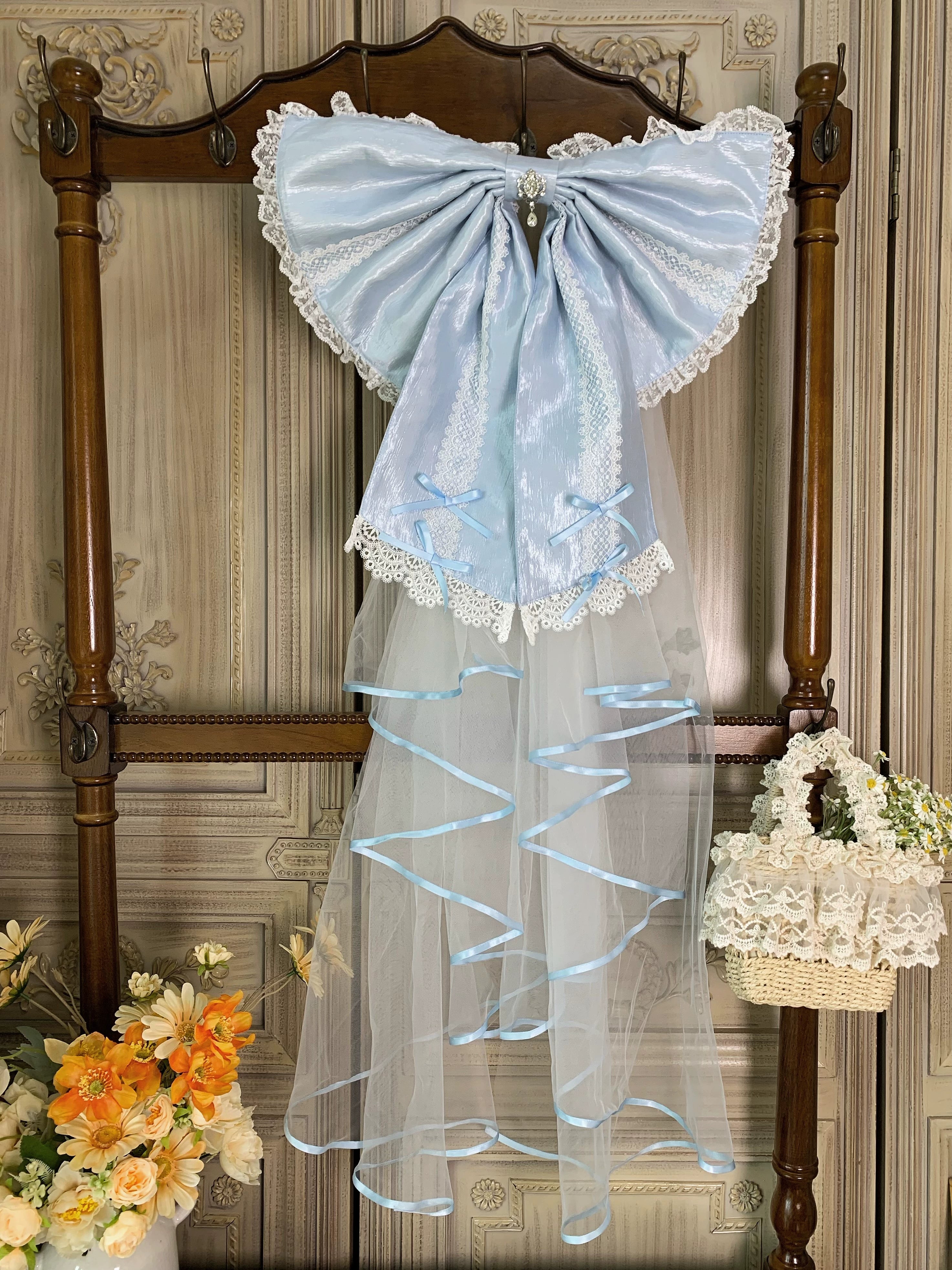 Flower Banquet - Wishing Star - Sweet Lolita Blouse Princess Sleeve Shirt and Accessories (F L M S XL) 41858:716100