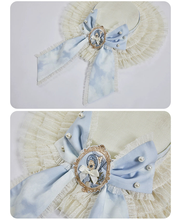 Summer Fairy~IP Collab Sweet Lolita Jumper Dress Flutter Sleeves OP 38656:592966