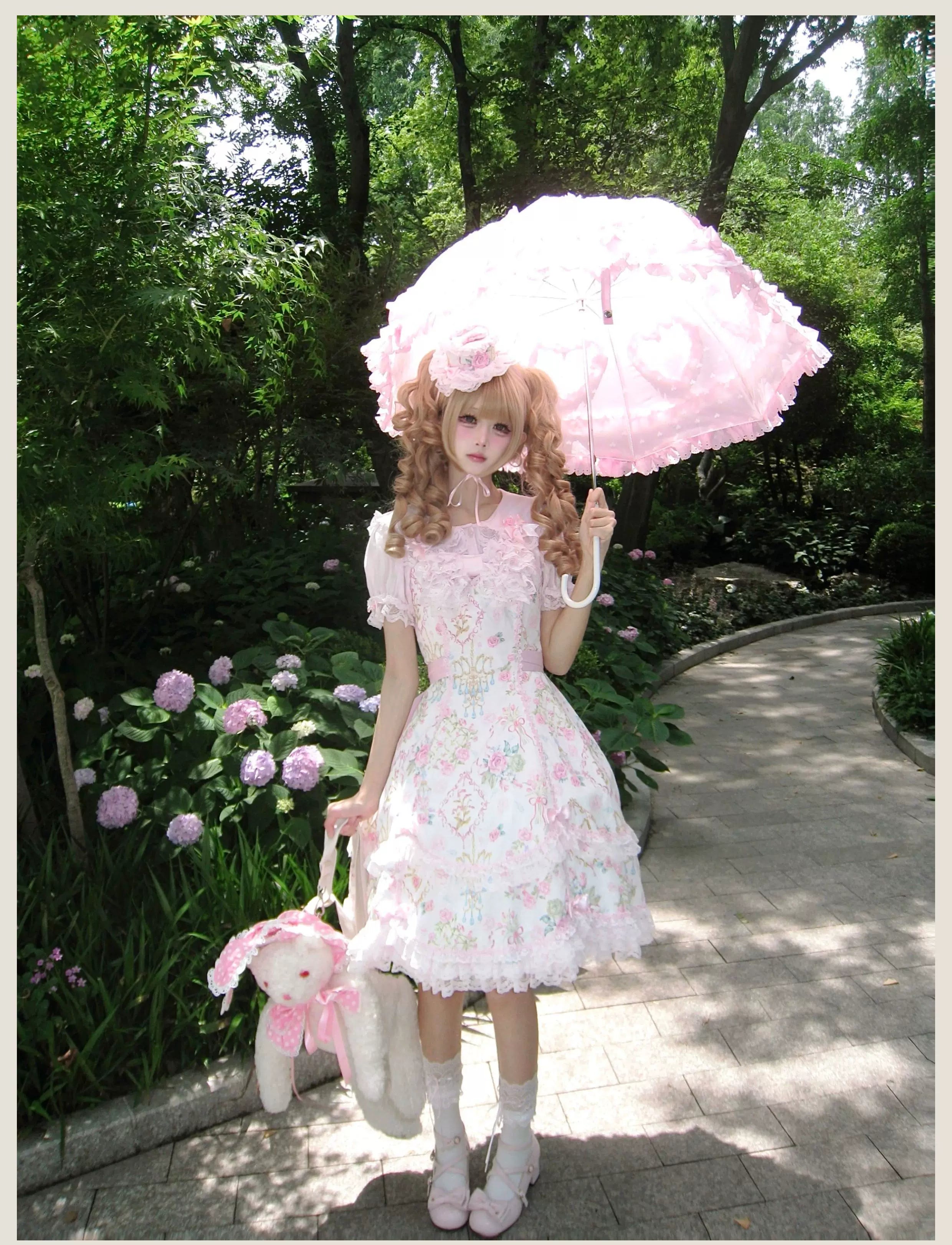 Old School Lolita Peter Pan Collar Blouse with Lace 45504:851244