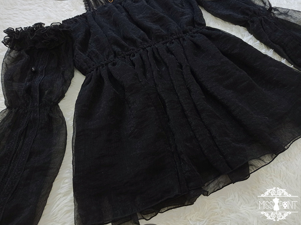 Miss Point~Dusk Bester~Egyptian Lolita Halter Attached Sleeve Blouse 17472:237210