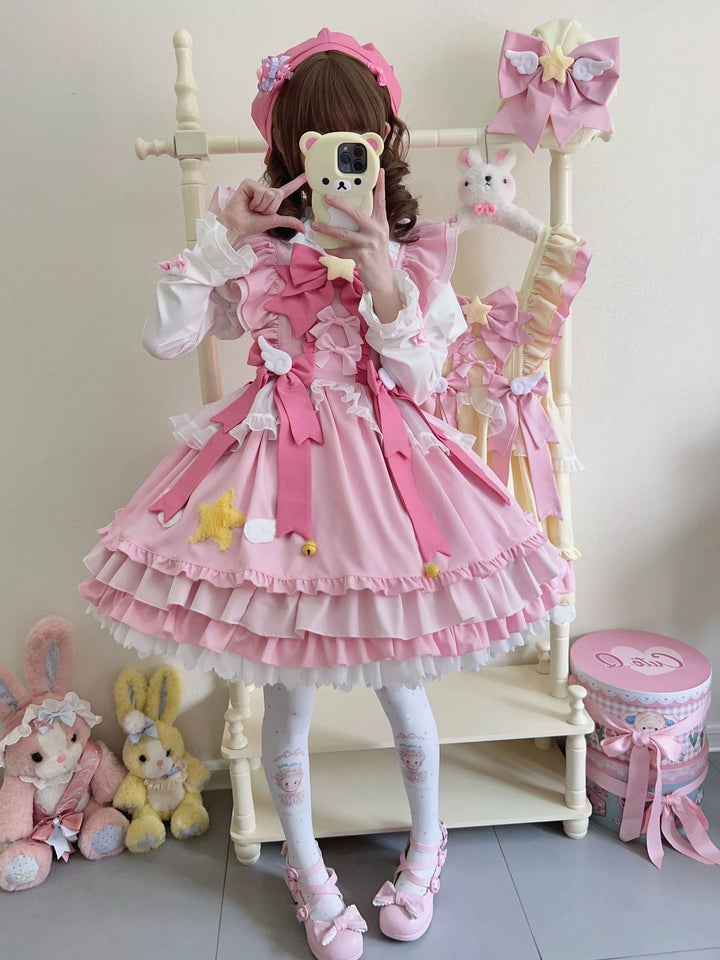 Sugar Girl~Little Star Wing~Sweet Lolita JSK Summer Lolita Dress   