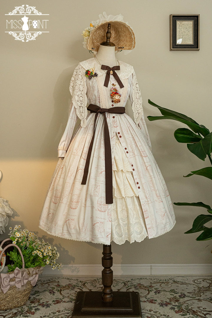 (Buyforme)Miss Point~Forest Lolita Lantern Sleeve OP Casual Dress 29482:341896