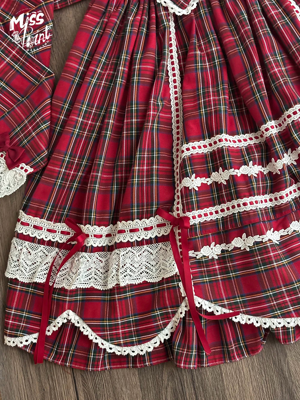 Plaid Petal Bunny - Old School Lolita Plaid JSK Dress, Side Pockets 44674:818448