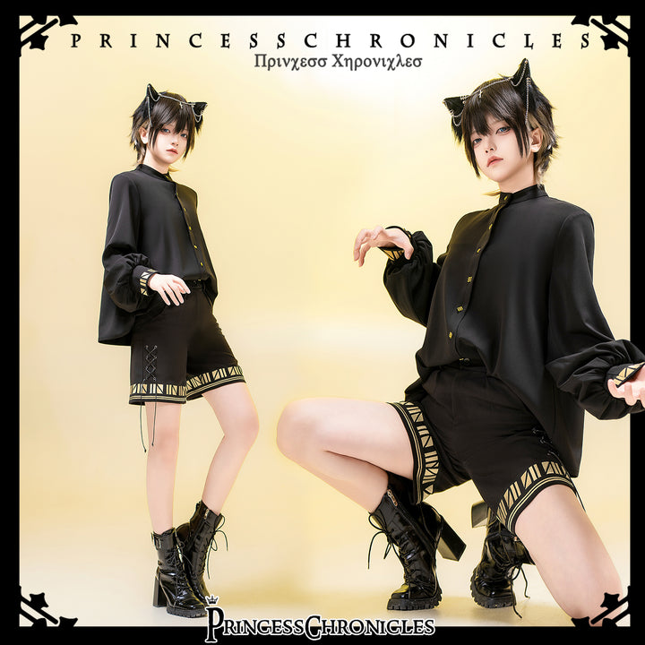 Princess Chronicles~Black Cat~Vintage Ouji Lolita Necklace