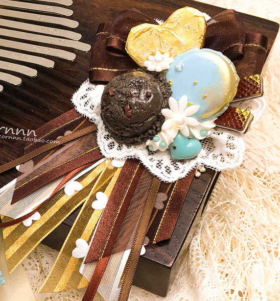 (Buyforme)Cornnn~Handmade Lolita Mint Chocolate Badges coffee  