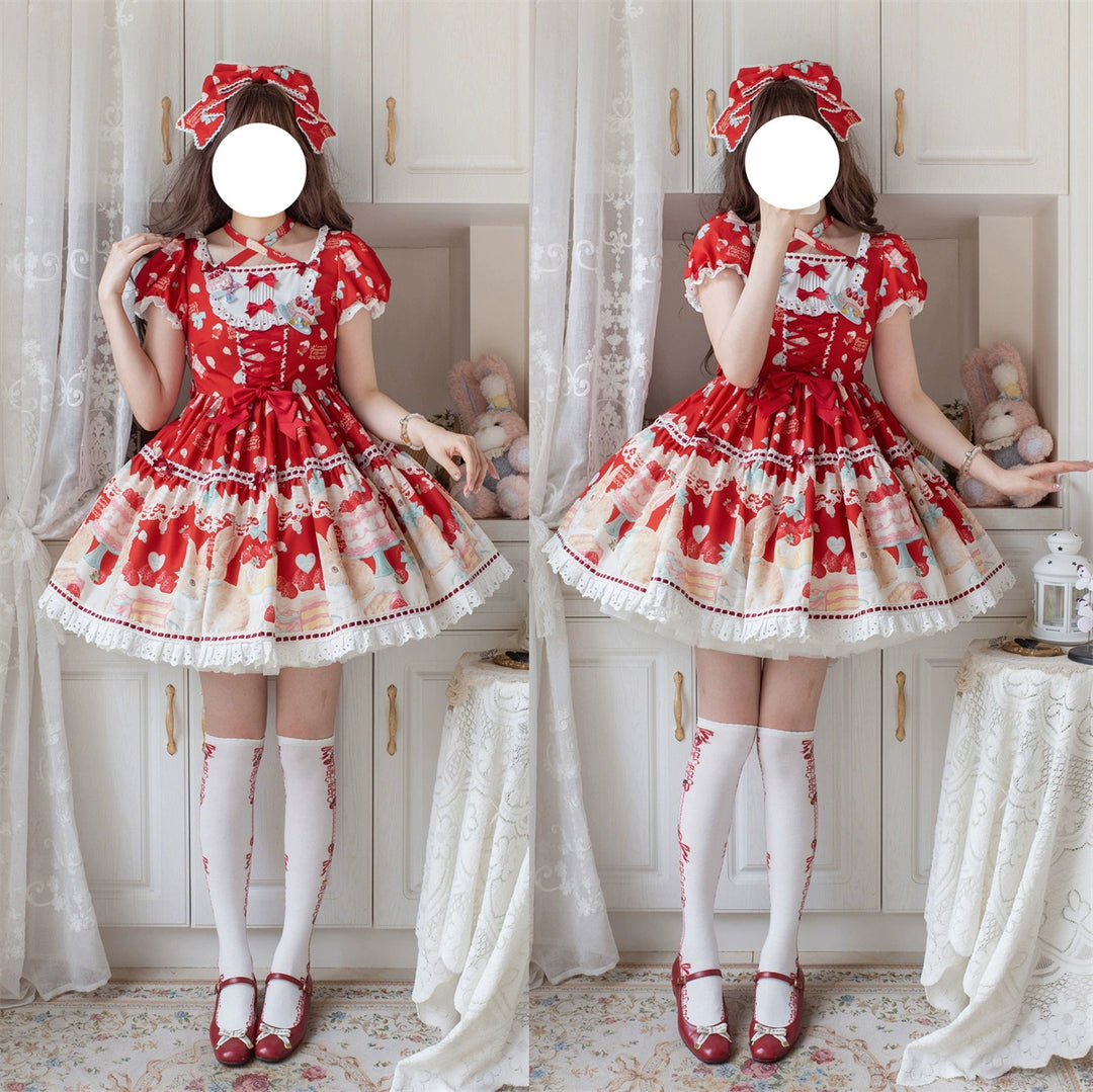 Dark Star Island~Honey Bunny Cake~Sweet Lolita JSK/OP/Strap SK/Shirt   