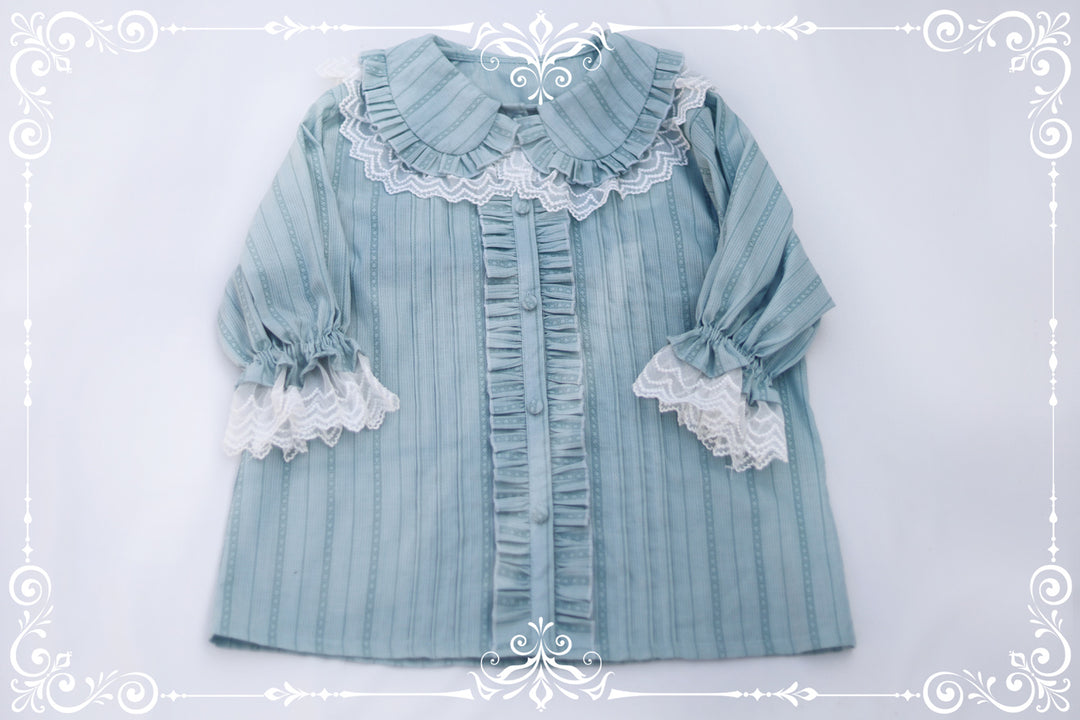 MIST~Sweet Lolita Golilla Short Sleeve Shirt   