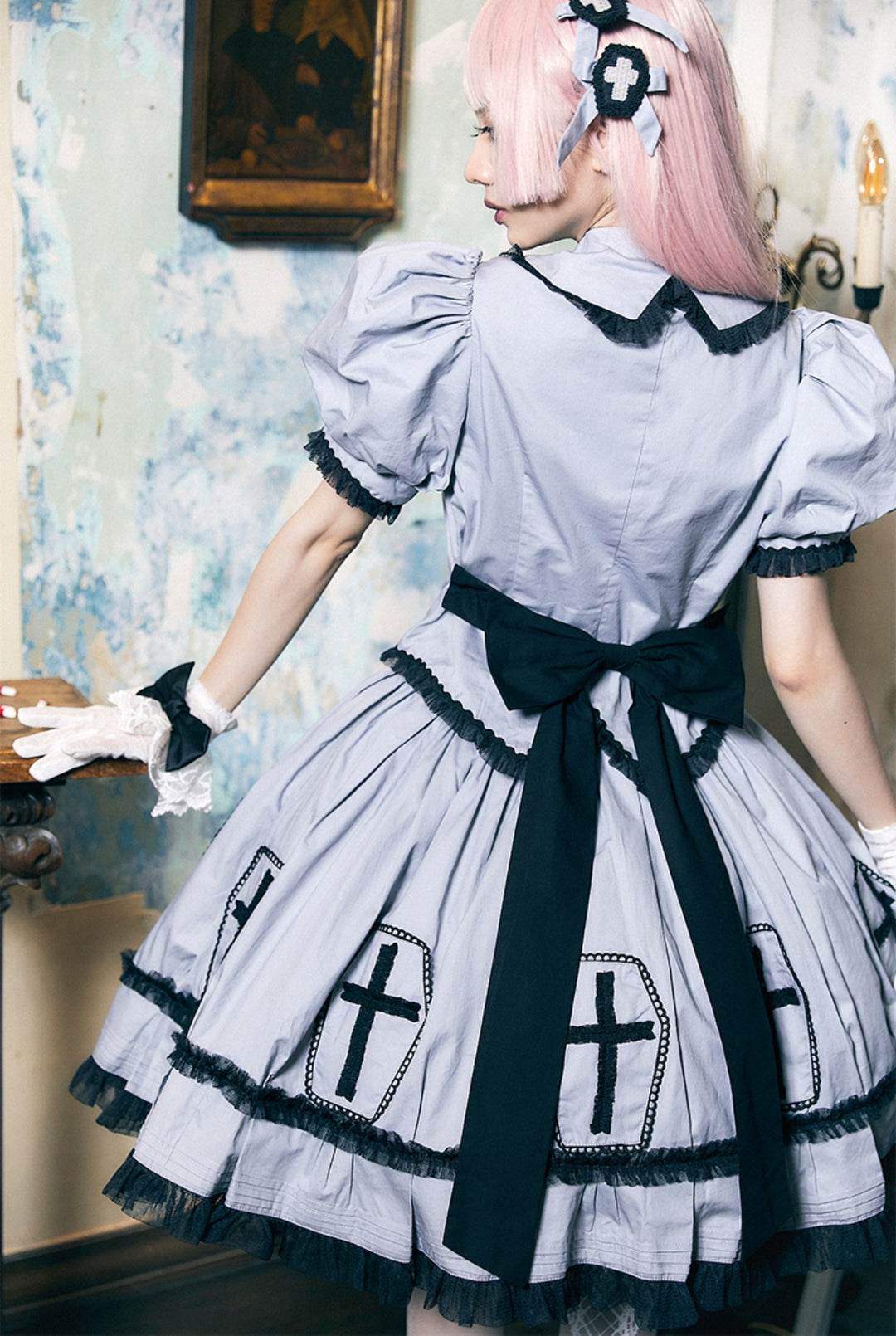 (Buyforme)Confession Balloon~Halloween Cross Lolita OP Dress 20580:284628