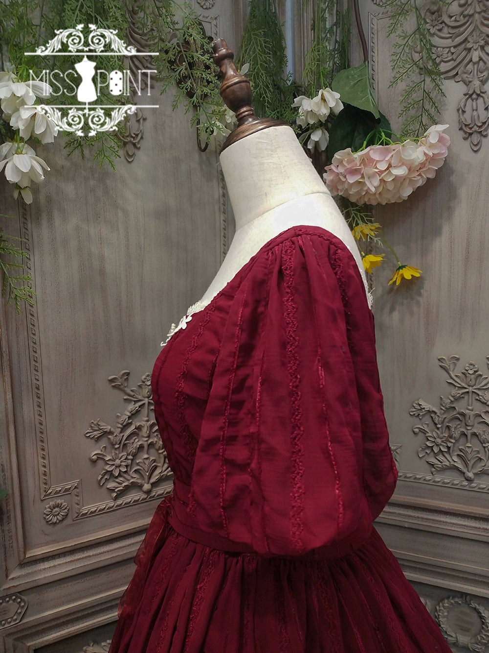 Miss Point~Tulip~Classic Lolita OP Dress Short Sleeve Dress Multicolors 19622:405348