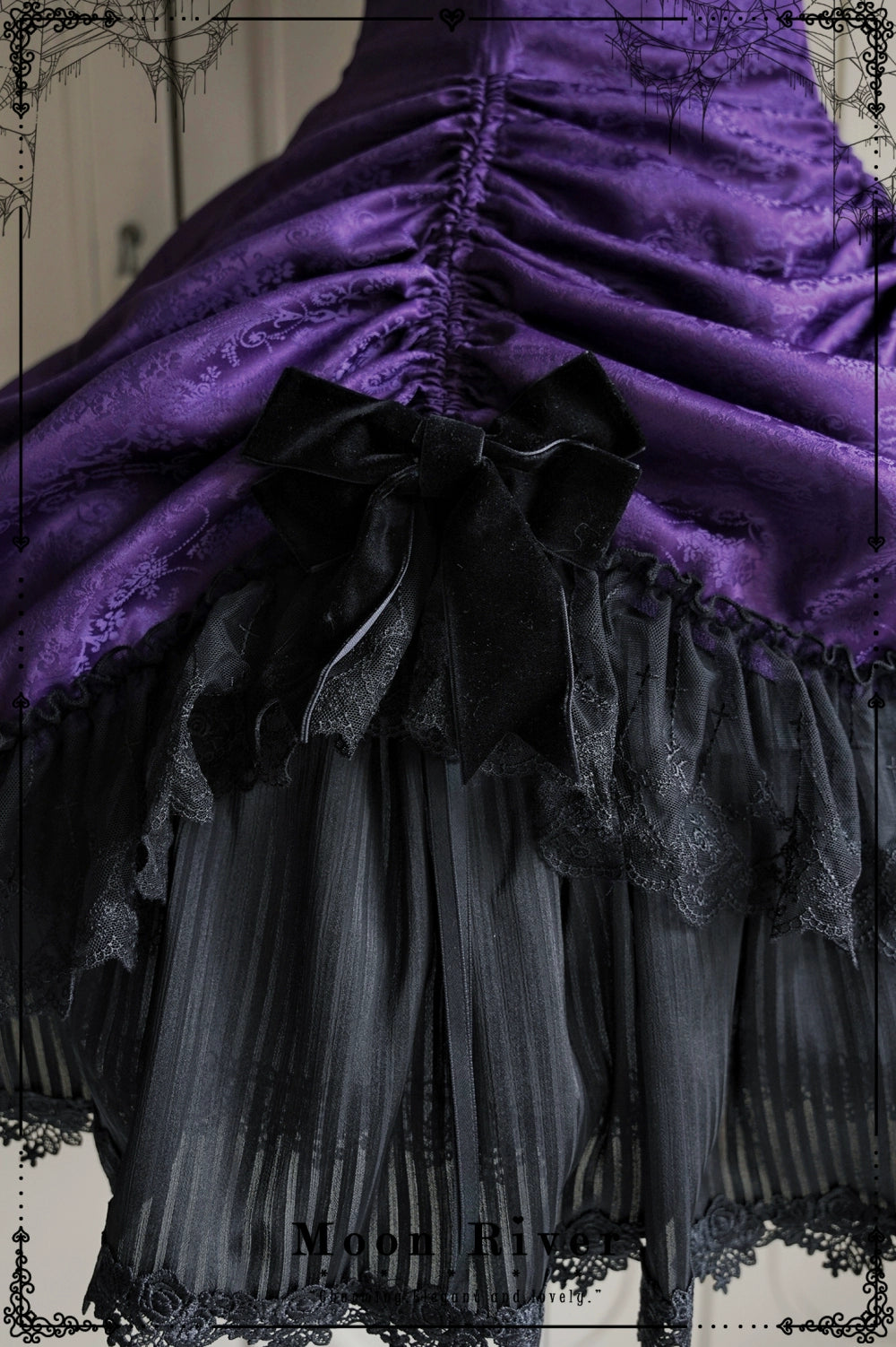 Moon River - Moonlit Spider - Gothic Lolita SK & JSK Dress Outfit Set 44232:804699