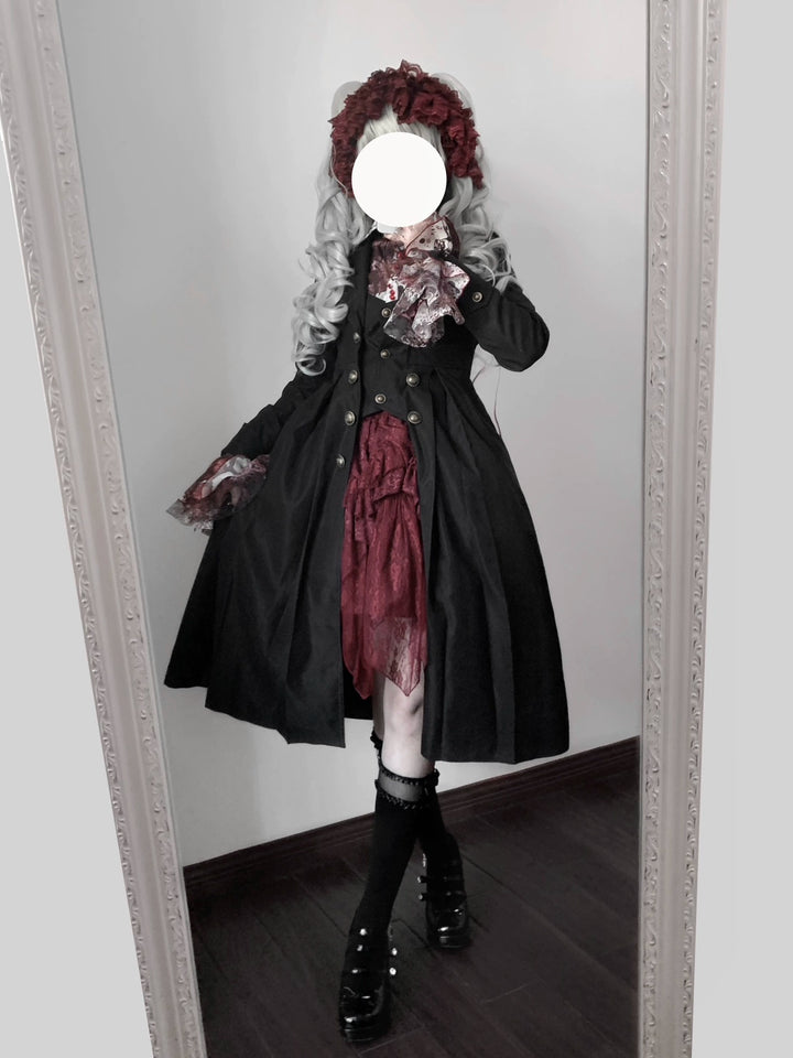 Gazing Galactic~Paranoia Punishment~Ouji Lolita Trench Coat Gothic Lolita Coat