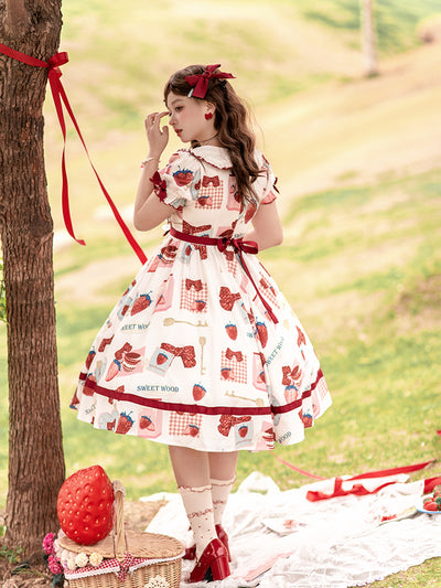 (Buyforme)Sweet  Wood~Betty Baby Sweet Lolita OP Dress   