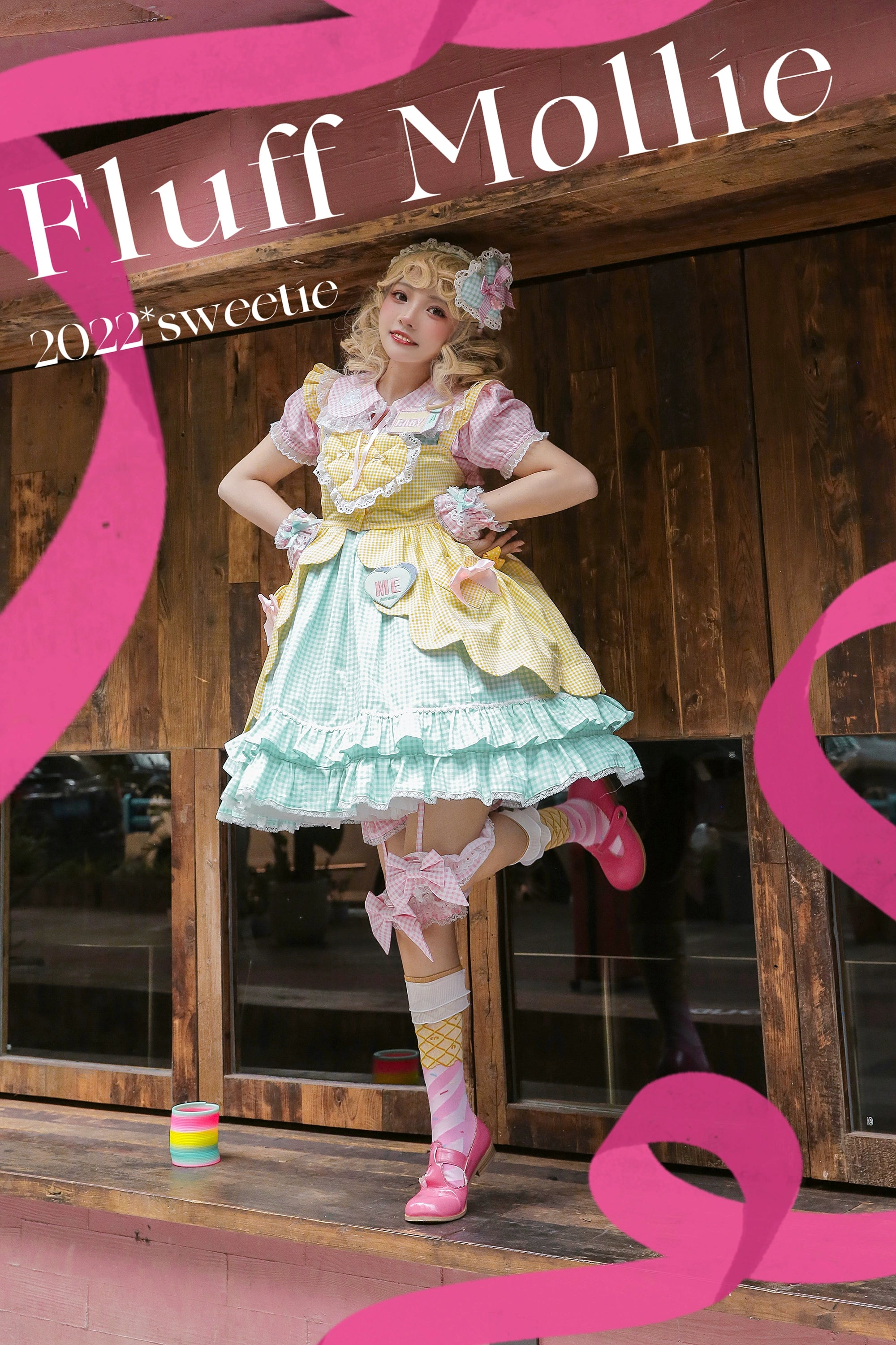 (BFM)Fluff Mollie~Bean Breakfast~Sweet Lolita Overskirt Daily Daily Petaled Skirt 33148:407568