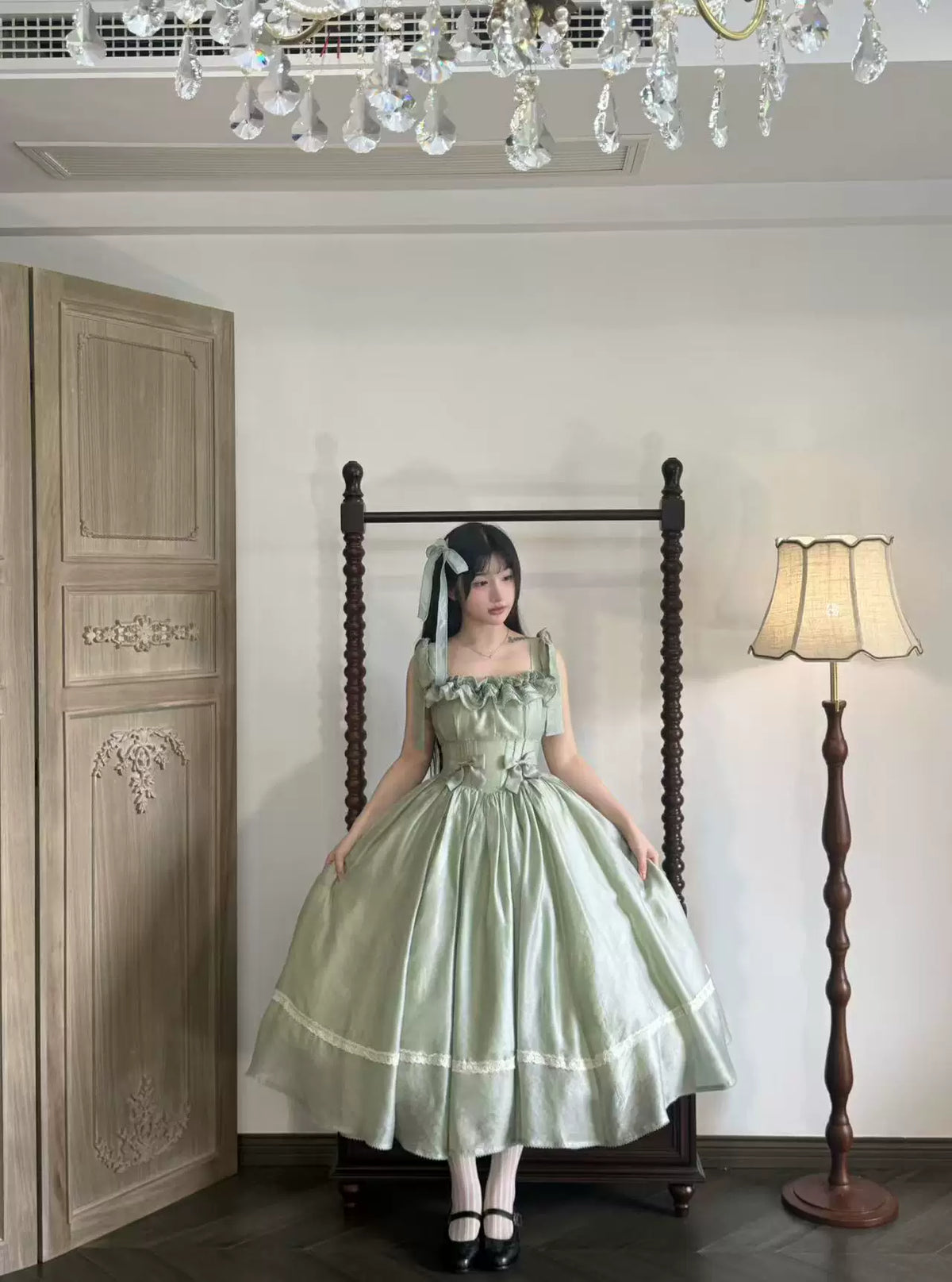 Kiss of Nyx 2.0 - Plus Size Classic Lolita Solid JSK Dress, Boned Waist 45947:869470