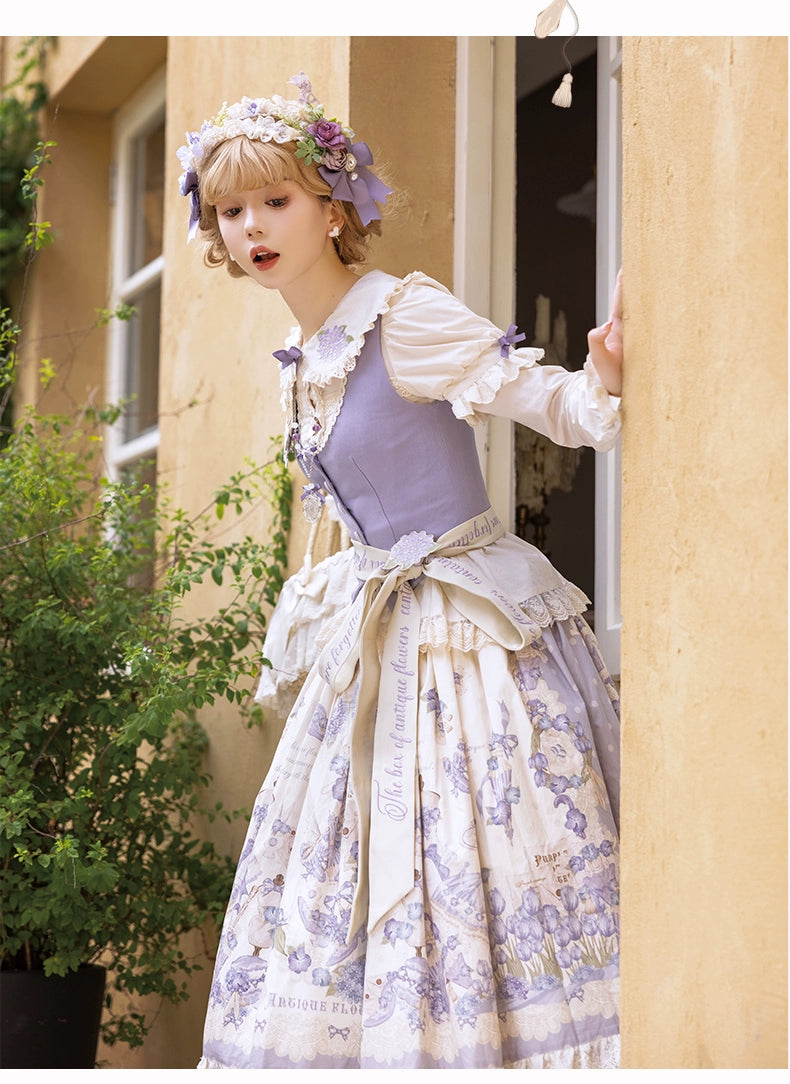 NanShengGe - Purple Memoirs - Plus Size Lolita Classic Dress Suit 43696:783279