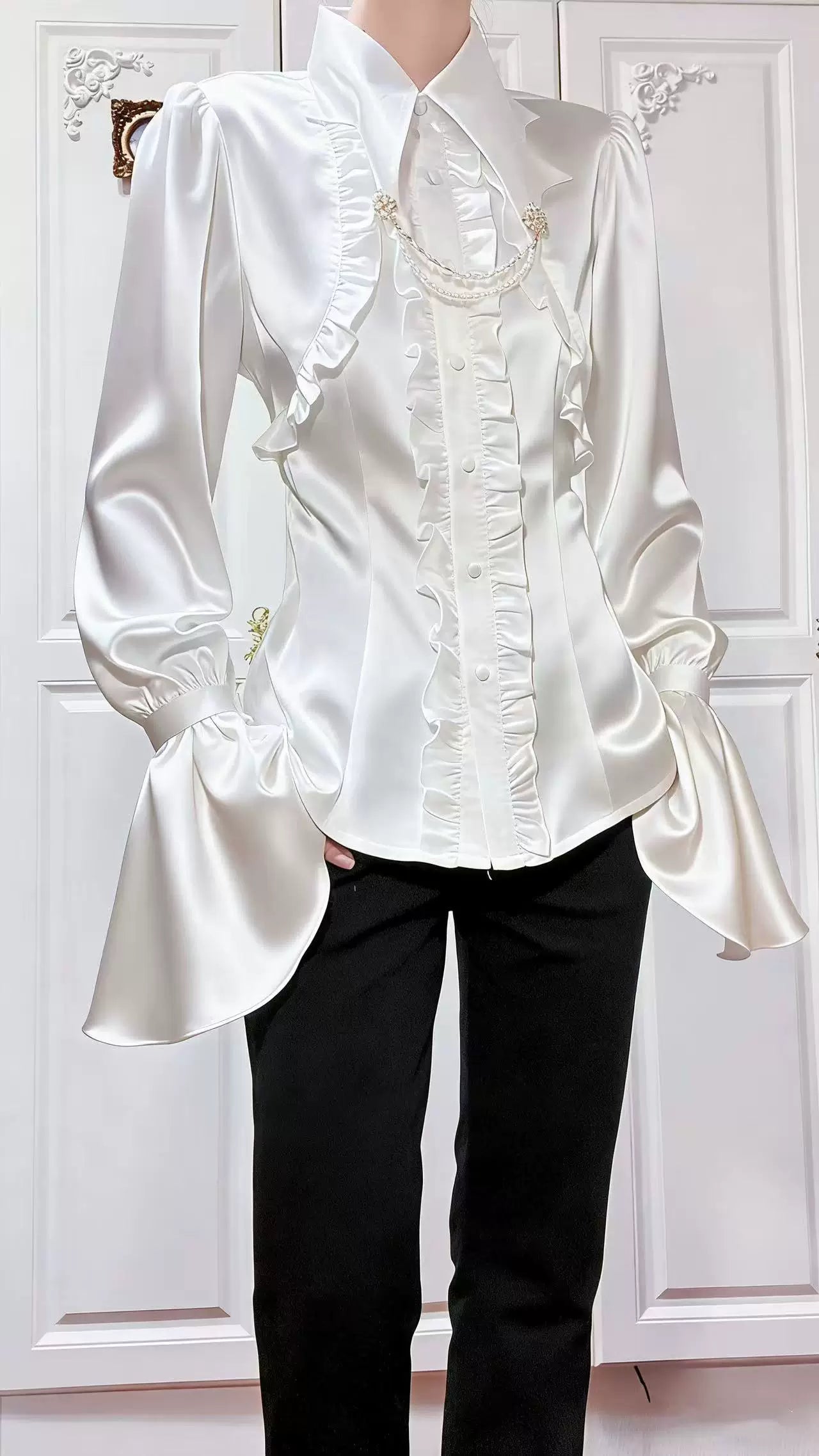 Vampire Knight - Gothic Lolita Shirt, Batwing Collar 44450:808798