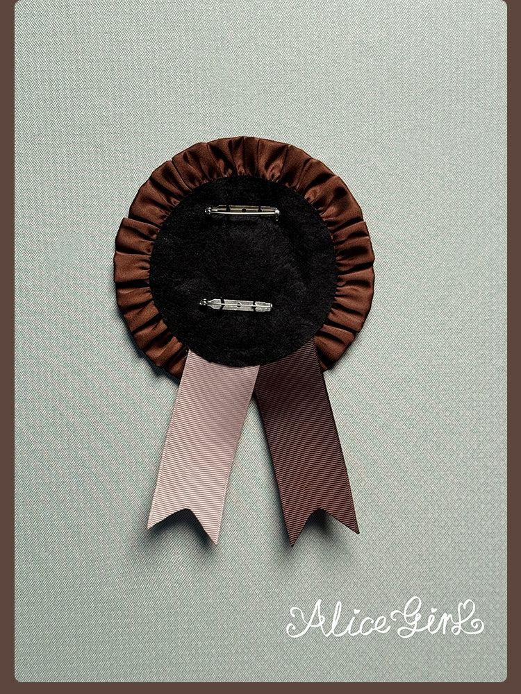 Alice Girl - Bear Chocolate Slab - Jacquard Classic Lolita Accessories