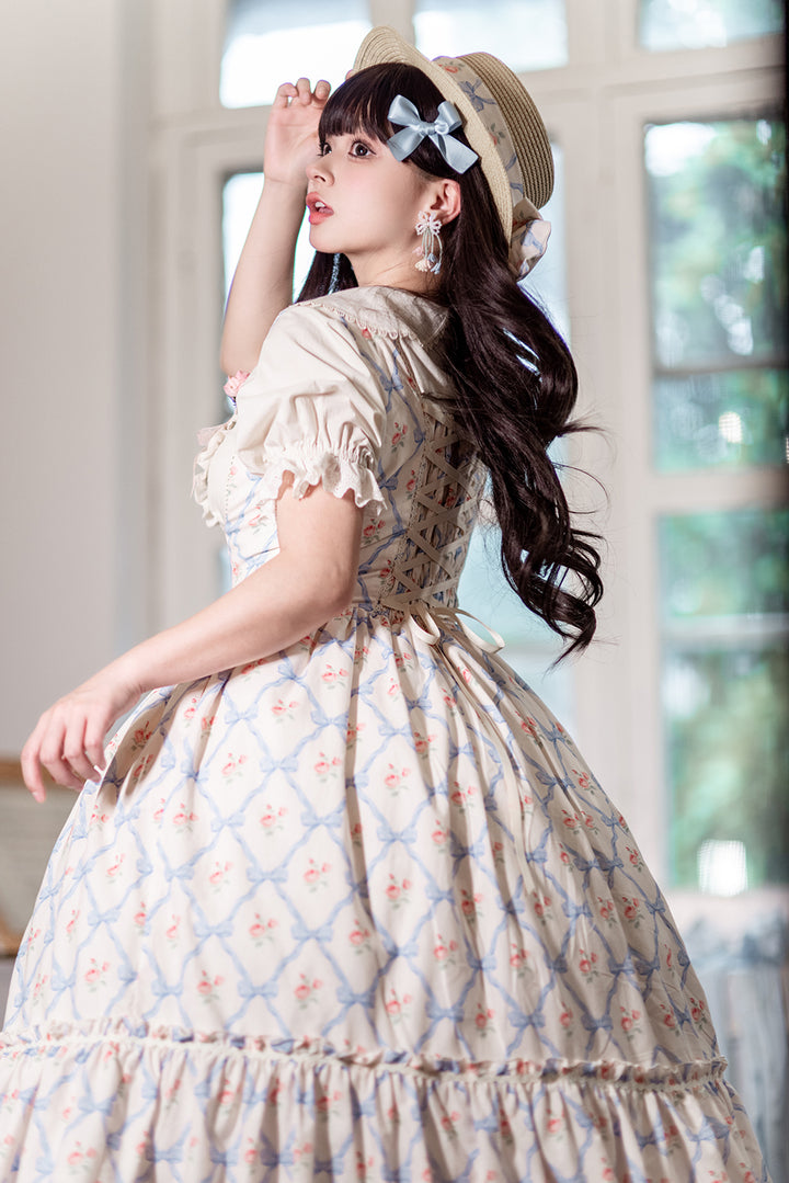 (Buyforme)Miss Point~Happy Summer Elegant Lolita Floral Jumper Skirt   