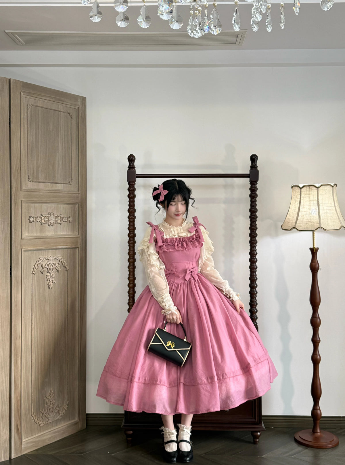 Kiss of Nyx 2.0 - Plus Size Classic Lolita Solid JSK Dress, Boned Waist 45947:869477