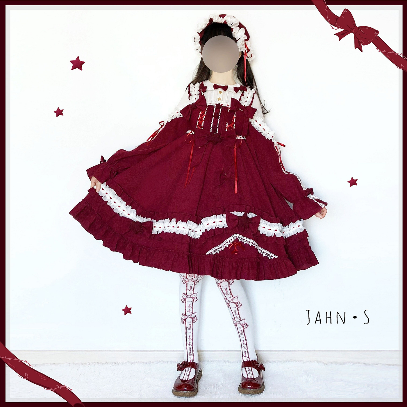(BFM)Aurora Kiss~Daily Lolita OP Long Sleeve Winter Dress   