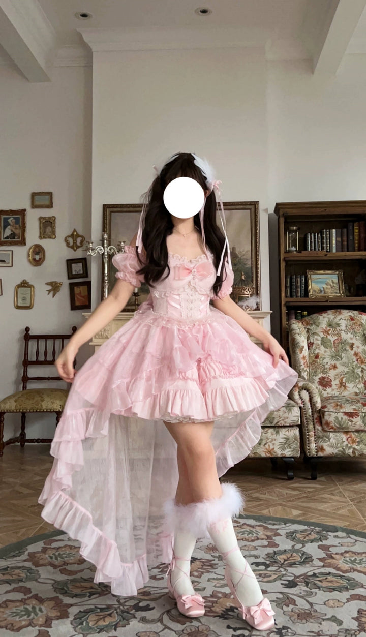 (BFM)Sugar Girl~Rose Tale~Sweet Lolita JSK Summer Lolita Suspender Dress   