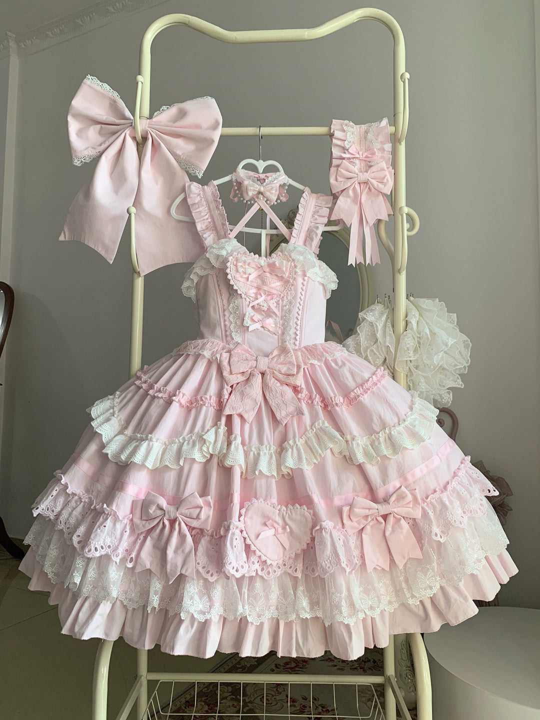 Immersive original~Belia~Old School Lolita JSK Sweet Doll Princess Dress