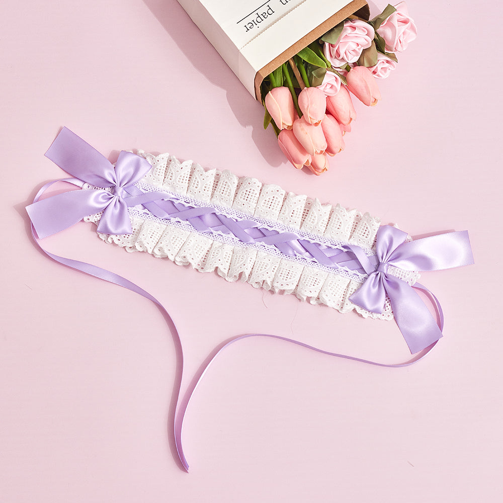 Sugar Time - Kawaii Lolita Cat Ears Design Headband a light purple headband
