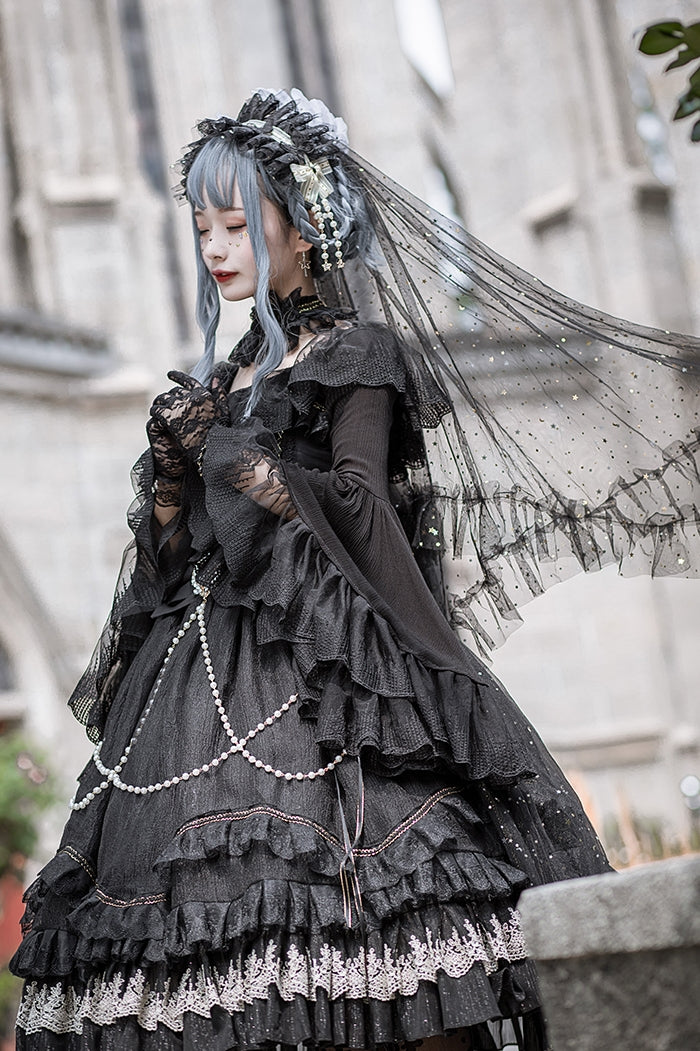 (Buyforme)Fairy Tales~Fate Quartet Bridal Lolita Gothic JSK Dress