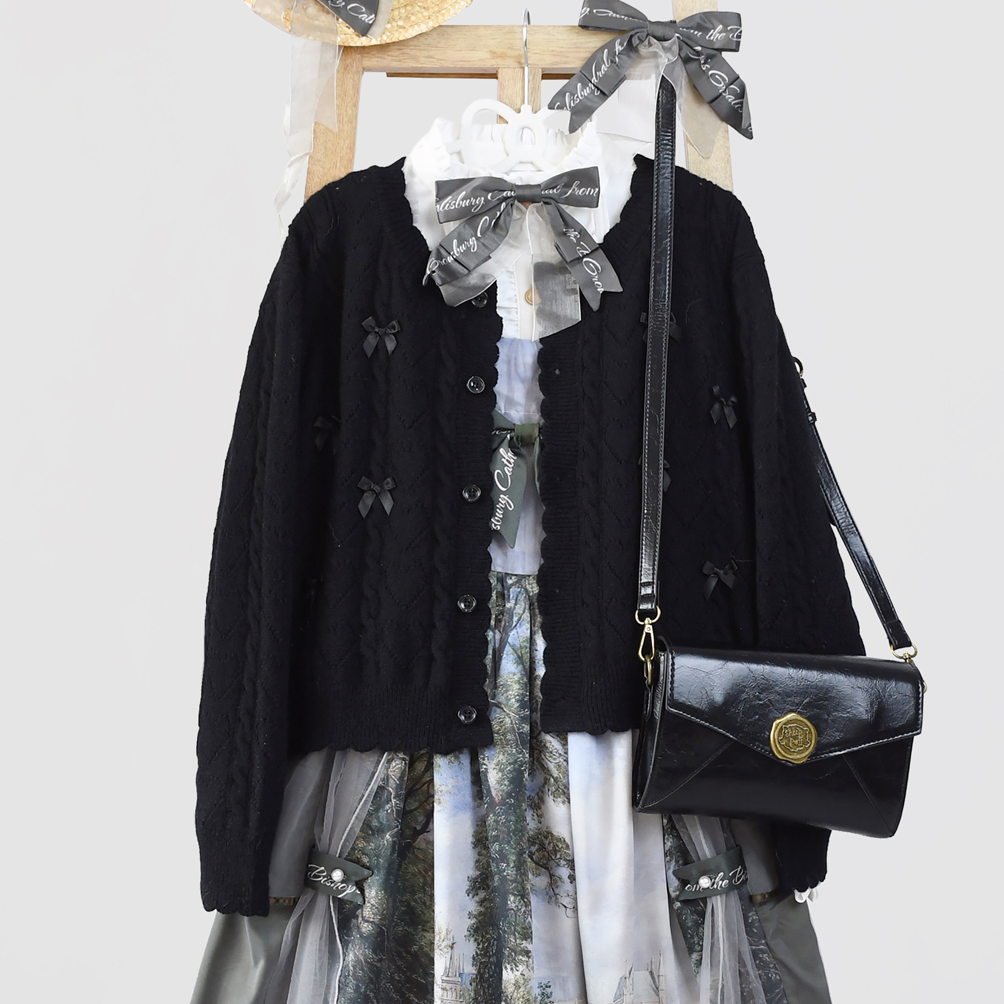 MIST - Hollow Out Long Sleeve Lolita Cardigan Multicolors