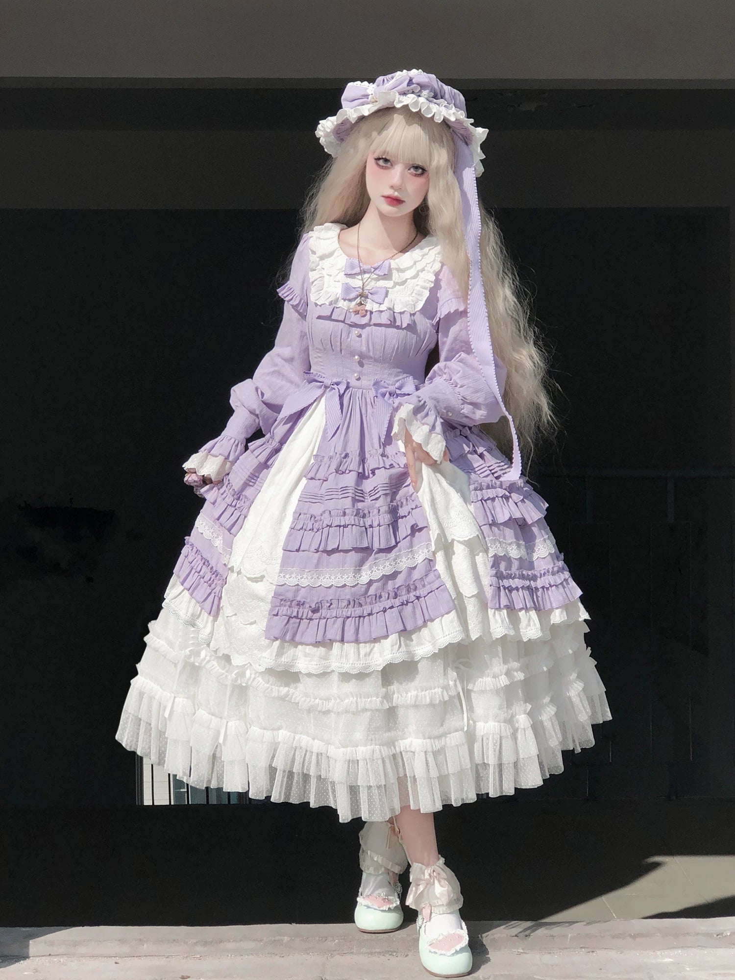 Lolita Adjustable Length Underskirt with Tulle Layers