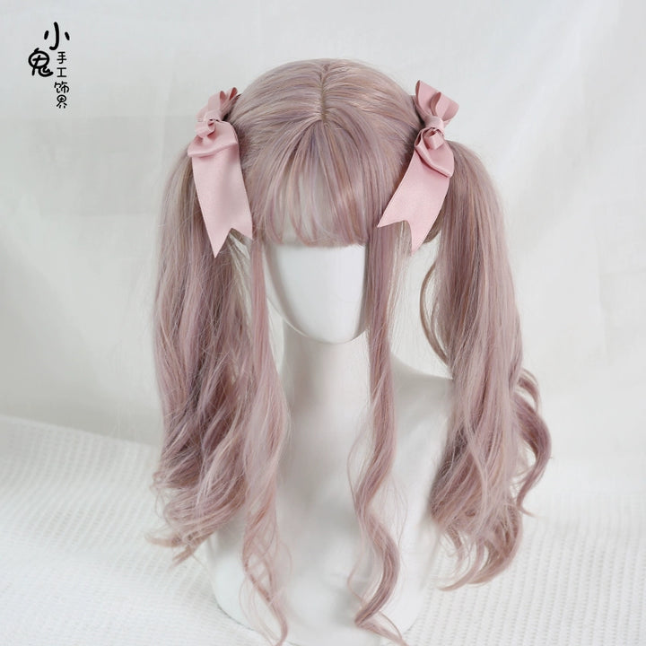 Xiaogui~Kawaii J-fashion Lolita Bow Clip Korea pink - 1 pair  