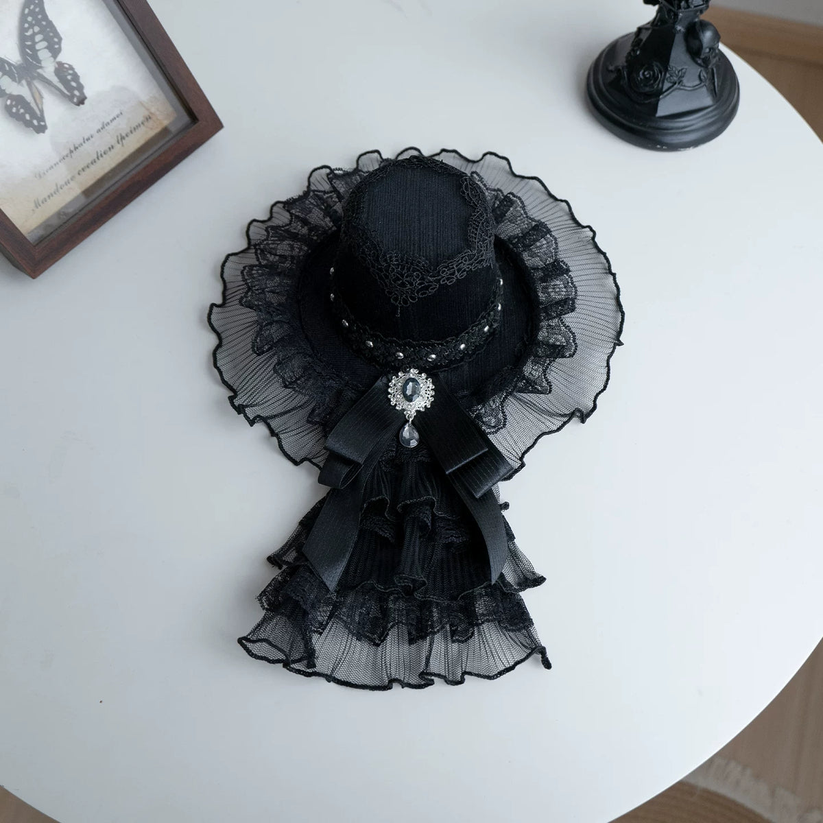 Night Crow - Elegant Gothic Lolita Blouse or Skirt Set, Irregular Hem (L M S) 46021:872632