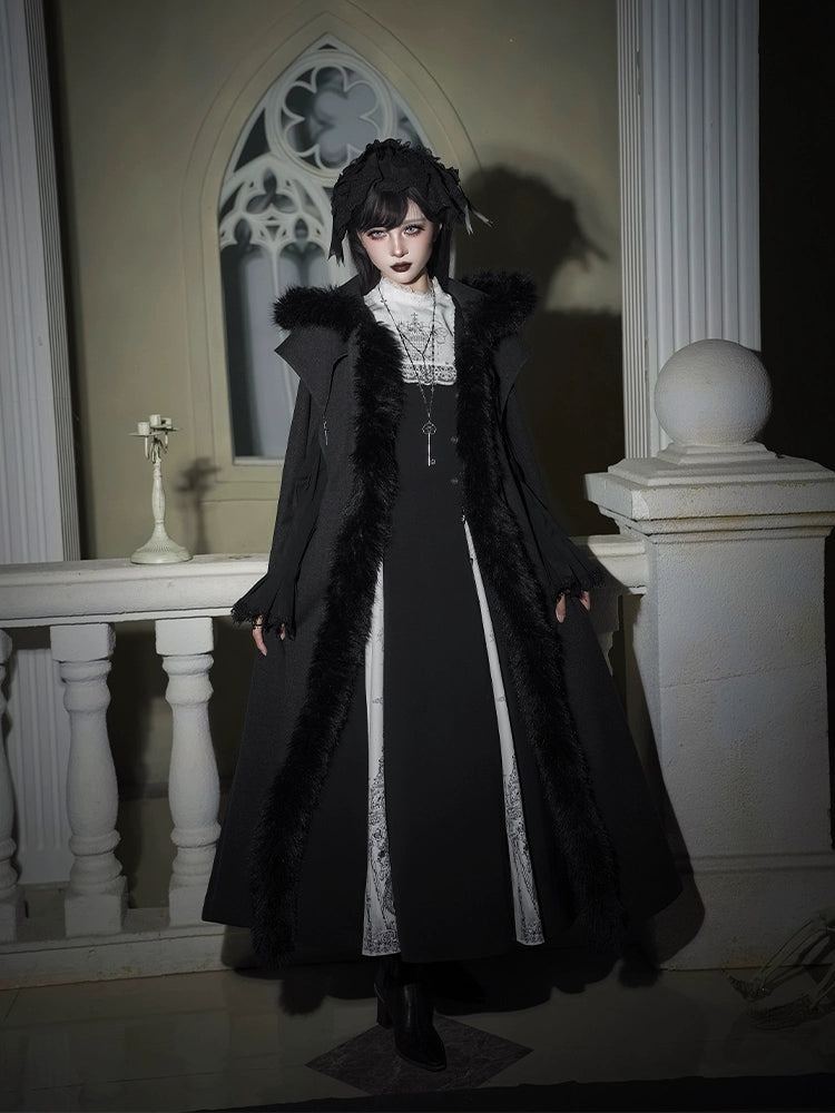 With PUJI - Letter and Poetry · Raven's Night Song - Gothic Lolita Black Cloak