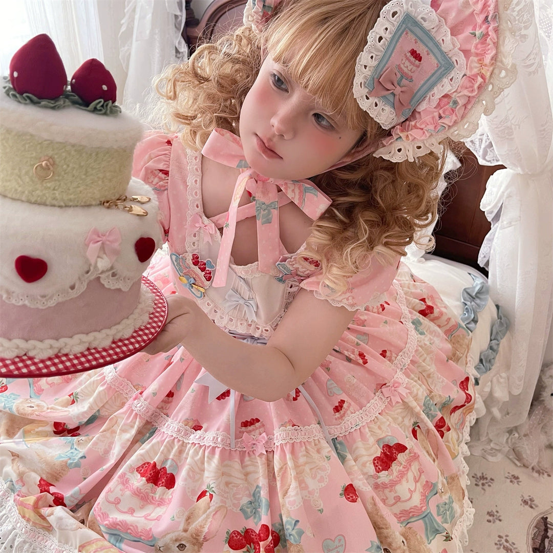 Dark Star Island~Honey Bunny Cake~Sweet Lolita JSK/OP/Strap SK/Shirt   