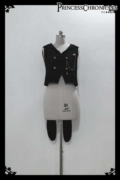 Princess Chronicles~Desperate Bunny~Ouji Lolita Vest Shorts Set XS Vest 